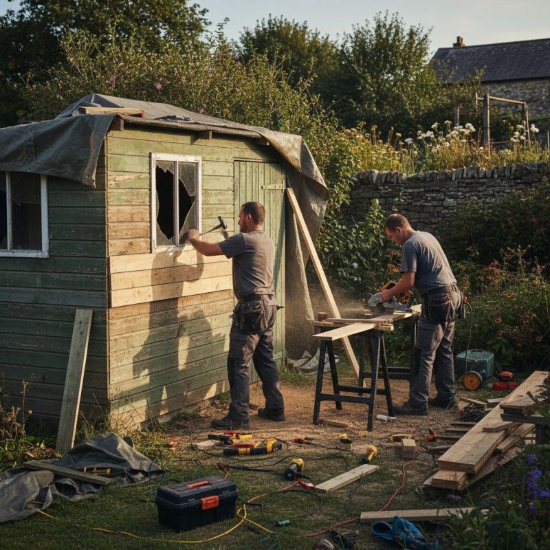 Wood Shed Repair in Conroe, TX