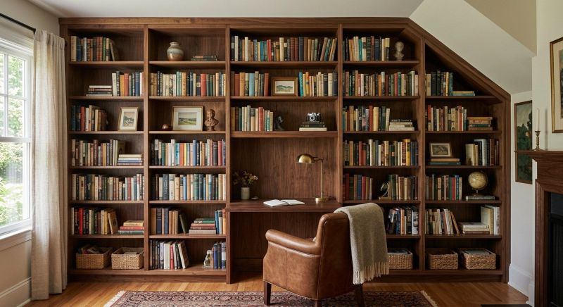 Custom Bookshelves Installation in Greensboro, NC