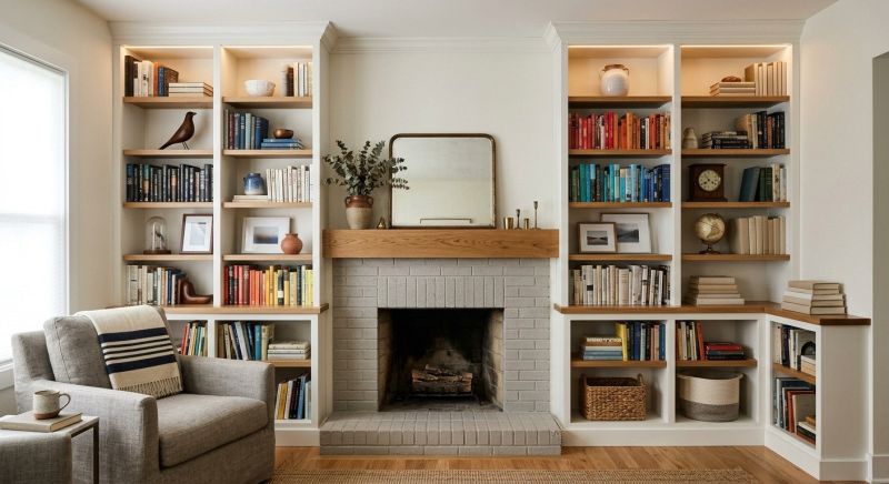 Fireplace Cabinet Installation in Greensboro, NC