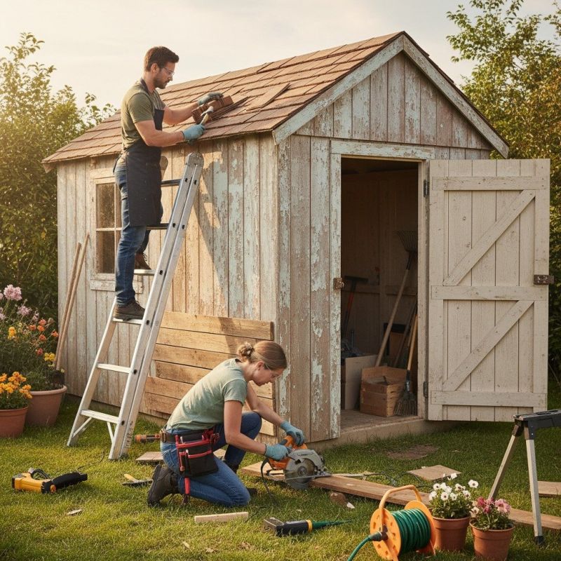Storage Shed Repair in Conroe, TX